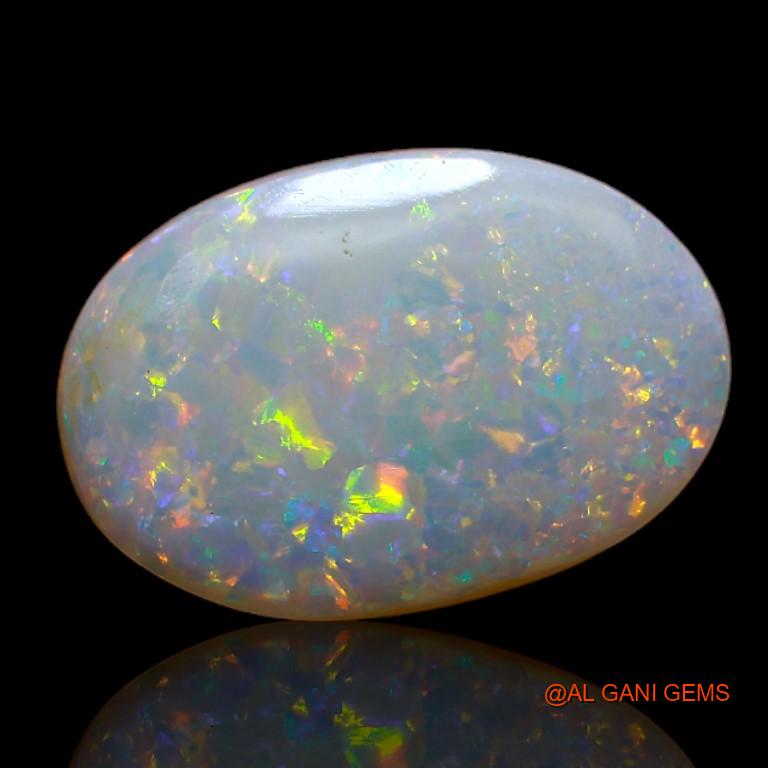 3.60 Cts Unheated Australian Fire Opal Loose Gemstone Oval Cabochon Natural 15x10x3 mm A-729