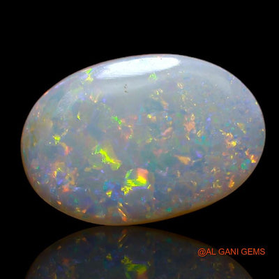 3.60 Cts Unheated Australian Fire Opal Loose Gemstone Oval Cabochon Natural 15x10x3 mm A-729
