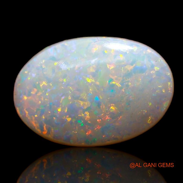 3.60 Cts Unheated Australian Fire Opal Loose Gemstone Oval Cabochon Natural 15x10x3 mm A-729