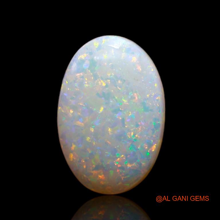 3.60 Cts Unheated Australian Fire Opal Loose Gemstone Oval Cabochon Natural 15x10x3 mm A-729
