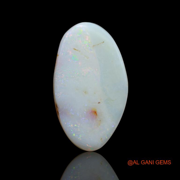 17.00 Cts Natural Australian Fire Opal Loose Gemstone Fancy Cabochon 30x17x4 mm A-72