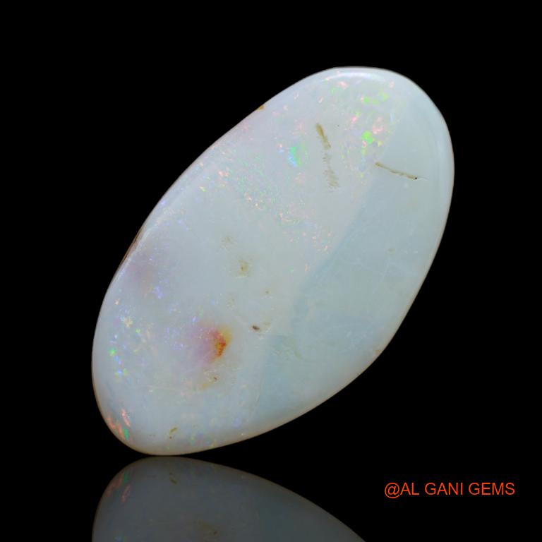 17.00 Cts Natural Australian Fire Opal Loose Gemstone Fancy Cabochon 30x17x4 mm A-72