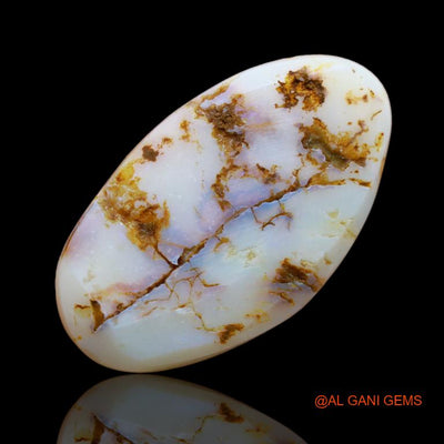 17.00 Cts Natural Australian Fire Opal Loose Gemstone Fancy Cabochon 30x17x4 mm A-72