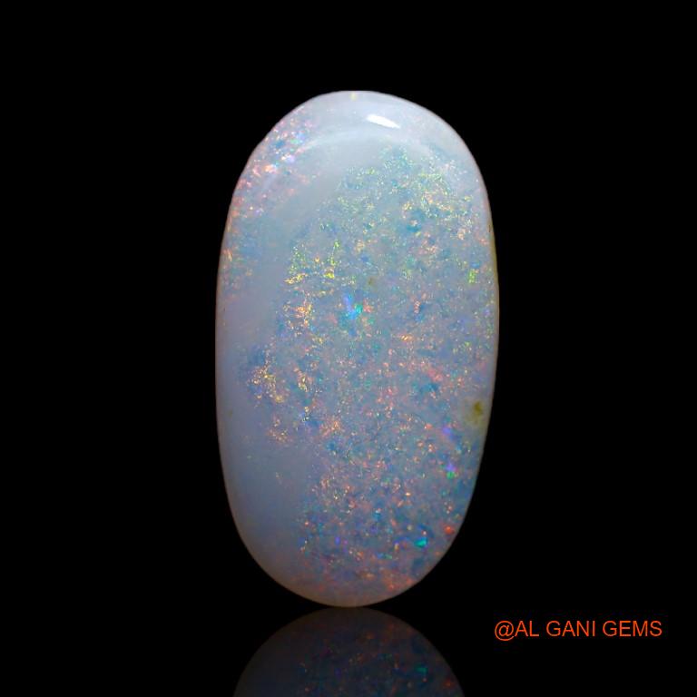 Natural Untreated Fire Opal Loose Gemstone Oval Cabochon From Australia 2.80 Cts 18x10x2 mm A-731
