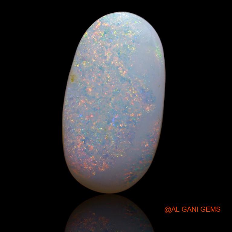 Natural Untreated Fire Opal Loose Gemstone Oval Cabochon From Australia 2.80 Cts 18x10x2 mm A-731