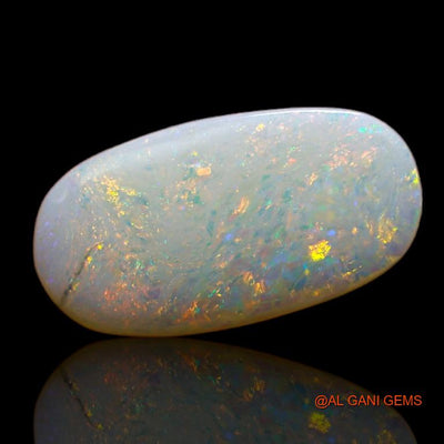 2.95 Cts Natural Australian Fire Opal Loose Gemstone Oval Cabochon 17x9x3 mm A-735