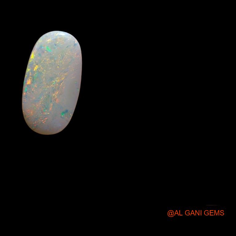 2.95 Cts Natural Australian Fire Opal Loose Gemstone Oval Cabochon 17x9x3 mm A-735