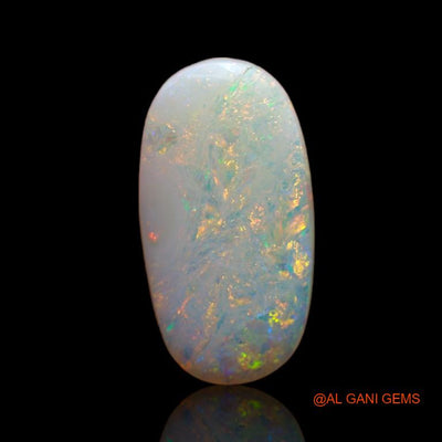 2.95 Cts Natural Australian Fire Opal Loose Gemstone Oval Cabochon 17x9x3 mm A-735