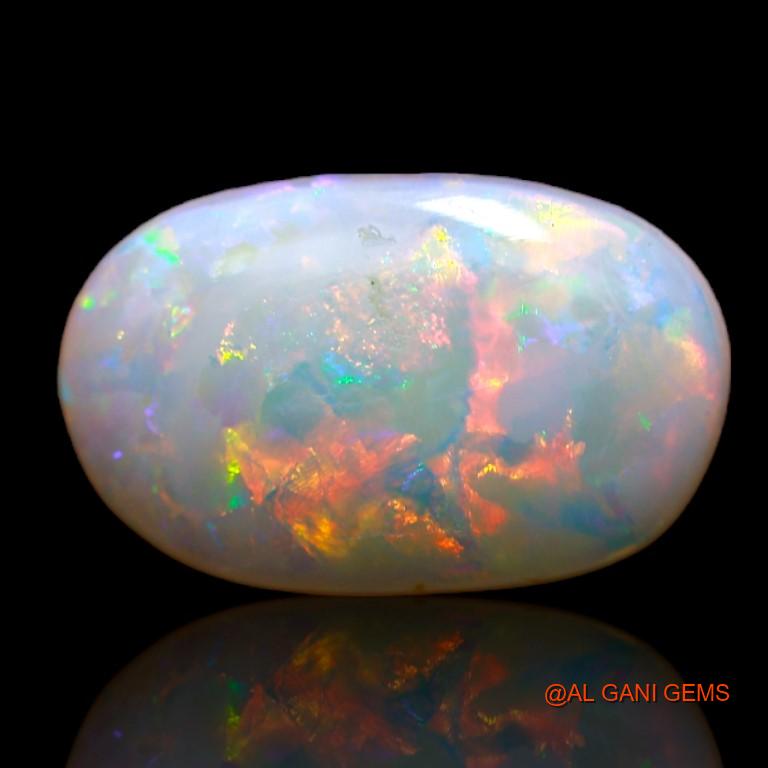 2.90 Cts Natural Australian Fire Opal Loose Gemstone Oval Cabochon 14x9x3 mm A-737