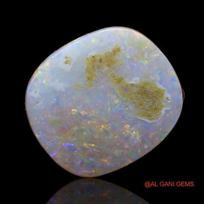 3.95 Cts Unheated Australian Fire Opal Loose Gemstone Oval Cabochon Natural 13x12x3 mm A-738