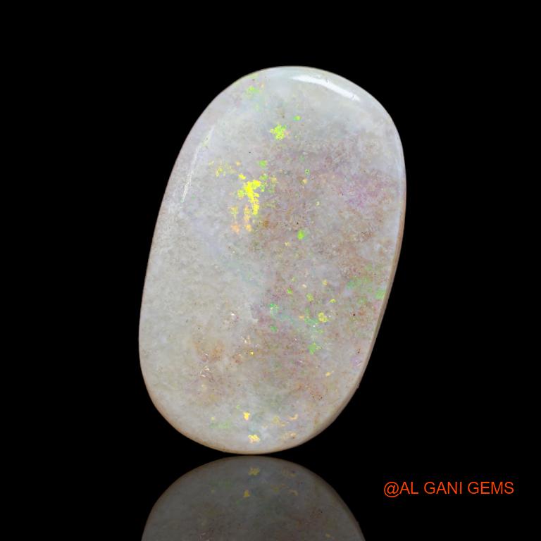 Natural Untreated Fire Opal Loose Gemstone Fancy Cabochon From Australia 18.00 Cts 26x16x6 mm A-73