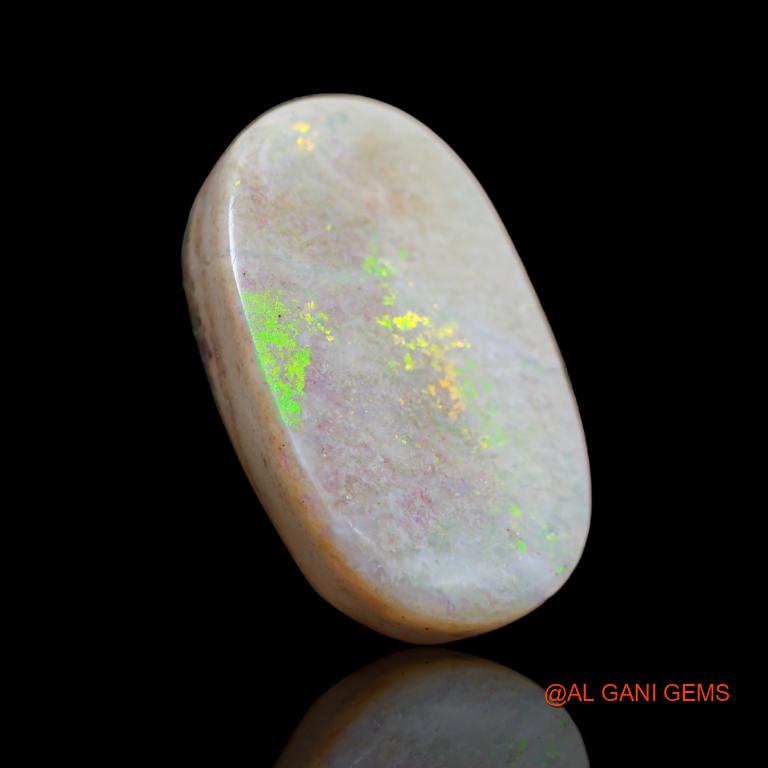 Natural Untreated Fire Opal Loose Gemstone Fancy Cabochon From Australia 18.00 Cts 26x16x6 mm A-73