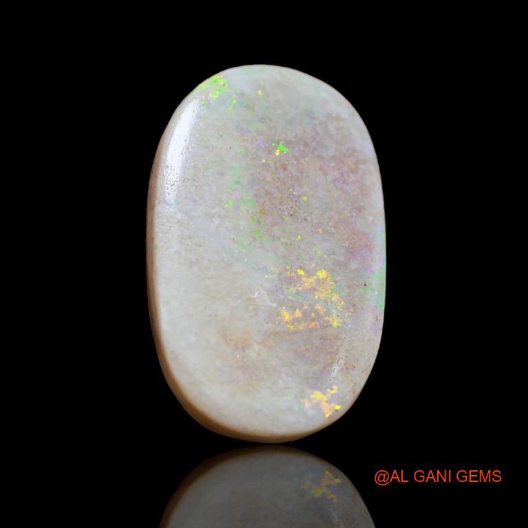 Natural Untreated Fire Opal Loose Gemstone Fancy Cabochon From Australia 18.00 Cts 26x16x6 mm A-73