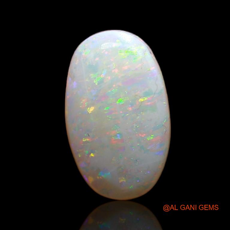 3.35 Cts Natural Australian Fire Opal Loose Gemstone Oval Cabochon 15x9x3 mm A-741