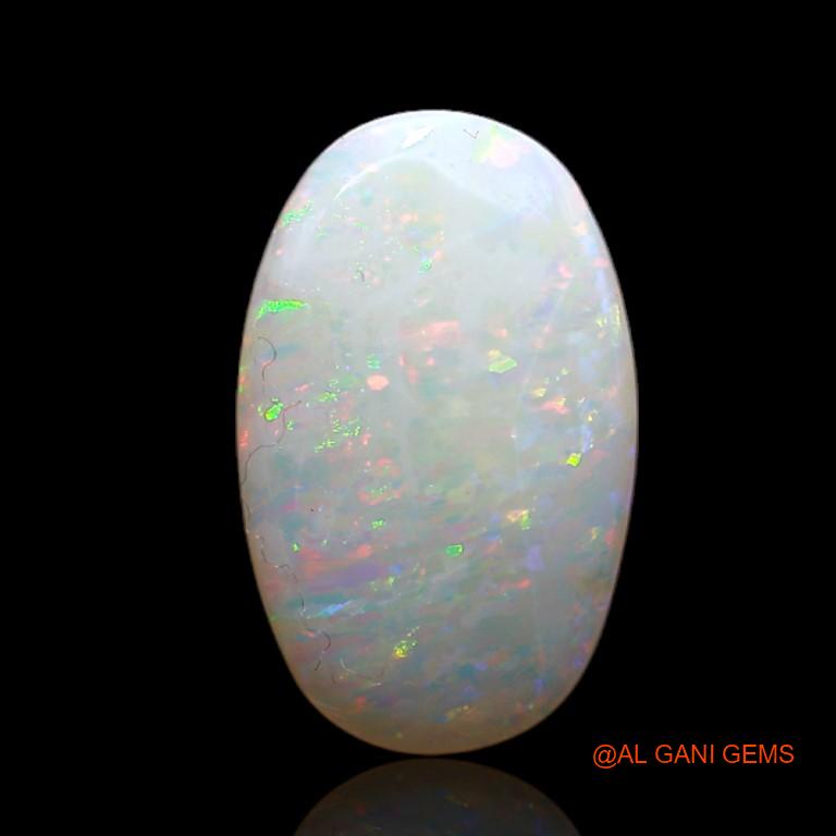 3.35 Cts Natural Australian Fire Opal Loose Gemstone Oval Cabochon 15x9x3 mm A-741