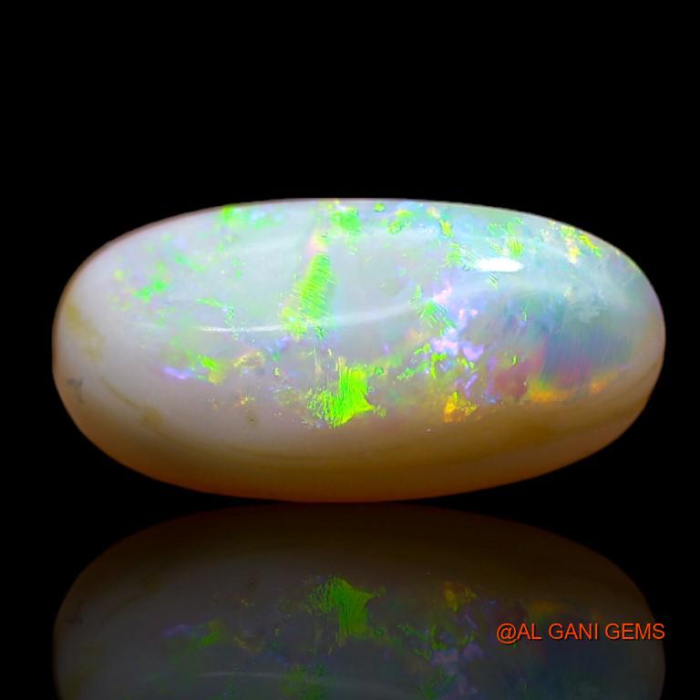 3.45 Cts Unheated Australian Fire Opal Loose Gemstone Oval Cabochon Natural 16x8x4 mm A-743