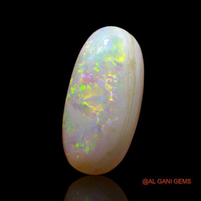 3.45 Cts Unheated Australian Fire Opal Loose Gemstone Oval Cabochon Natural 16x8x4 mm A-743