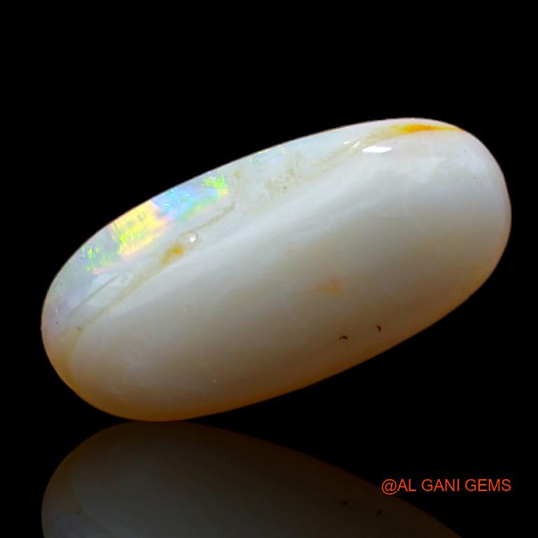 3.45 Cts Unheated Australian Fire Opal Loose Gemstone Oval Cabochon Natural 16x8x4 mm A-743