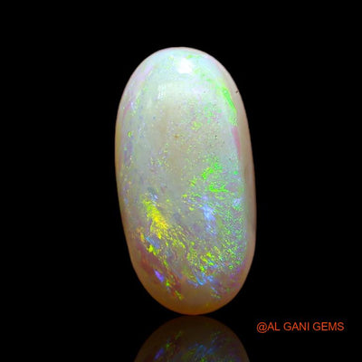 5.00 Cts Unheated Australian Fire Opal Loose Gemstone Oval Cabochon Natural 15x8x5 mm A-744