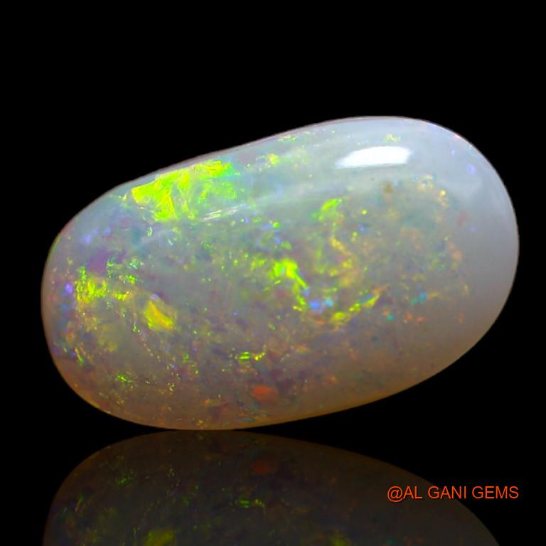 Natural Fire Opal Gemstone 3.30 Cts Loose Oval Cabochon From Australia 14x8x4 mm A-745