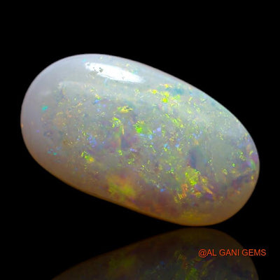 Natural Fire Opal Gemstone 3.30 Cts Loose Oval Cabochon From Australia 14x8x4 mm A-745