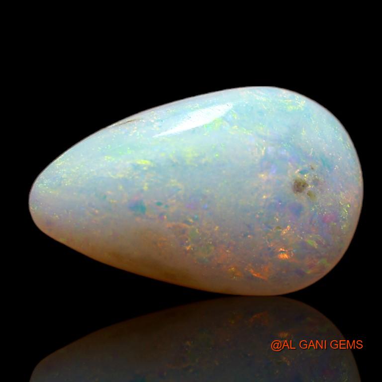 3.20 Cts Natural Australian Fire Opal Pear Cabochon Loose Gemstone For Jewelry 15x9x4 mm A-746