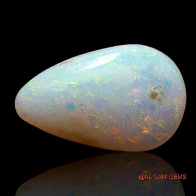 3.20 Cts Natural Australian Fire Opal Pear Cabochon Loose Gemstone For Jewelry 15x9x4 mm A-746