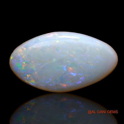 3.85 Cts Unheated Australian Fire Opal Loose Gemstone Fancy Cabochon Natural 17x9x3 mm A-747