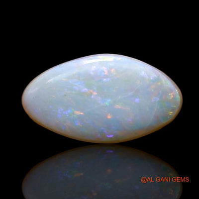 3.85 Cts Unheated Australian Fire Opal Loose Gemstone Fancy Cabochon Natural 17x9x3 mm A-747