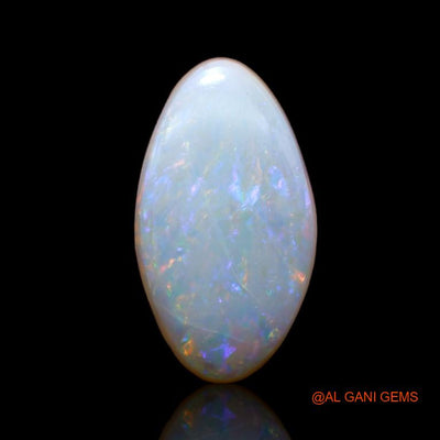 3.85 Cts Unheated Australian Fire Opal Loose Gemstone Fancy Cabochon Natural 17x9x3 mm A-747