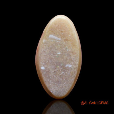 3.85 Cts Unheated Australian Fire Opal Loose Gemstone Fancy Cabochon Natural 17x9x3 mm A-747