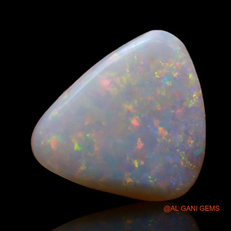 3.30 Cts Natural Australian Fire Opal Loose Gemstone Trillion Cabochon 14x12x3 mm A-749