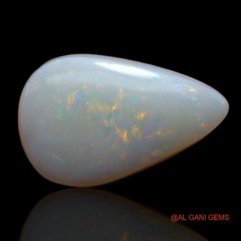 3.70 Cts Natural Australian Fire Opal Pear Cabochon Loose Gemstone For Jewelry 15x9x4 mm A-752