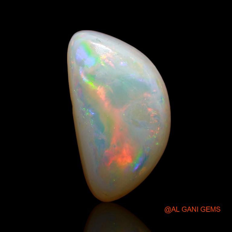 3.40 Cts Natural Australian Fire Opal Loose Gemstone Fancy Cabochon 14x7x4 mm A-753