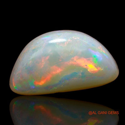 3.40 Cts Natural Australian Fire Opal Loose Gemstone Fancy Cabochon 14x7x4 mm A-753