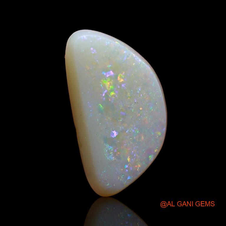 3.40 Cts Natural Australian Fire Opal Loose Gemstone Fancy Cabochon 14x7x4 mm A-753