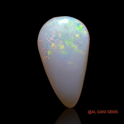Natural Untreated Fire Opal Loose Gemstone Pear Cabochon From Australia 4.50 Cts 16x9x4 mm A-754