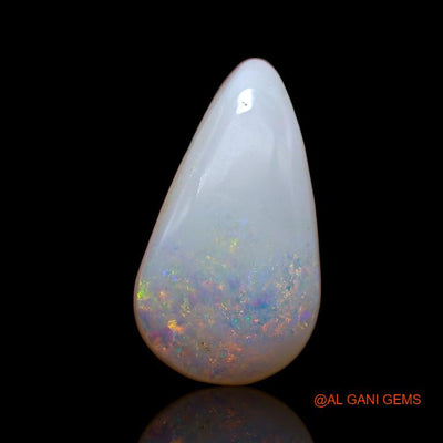 Natural Untreated Fire Opal Loose Gemstone Pear Cabochon From Australia 4.50 Cts 16x9x4 mm A-754
