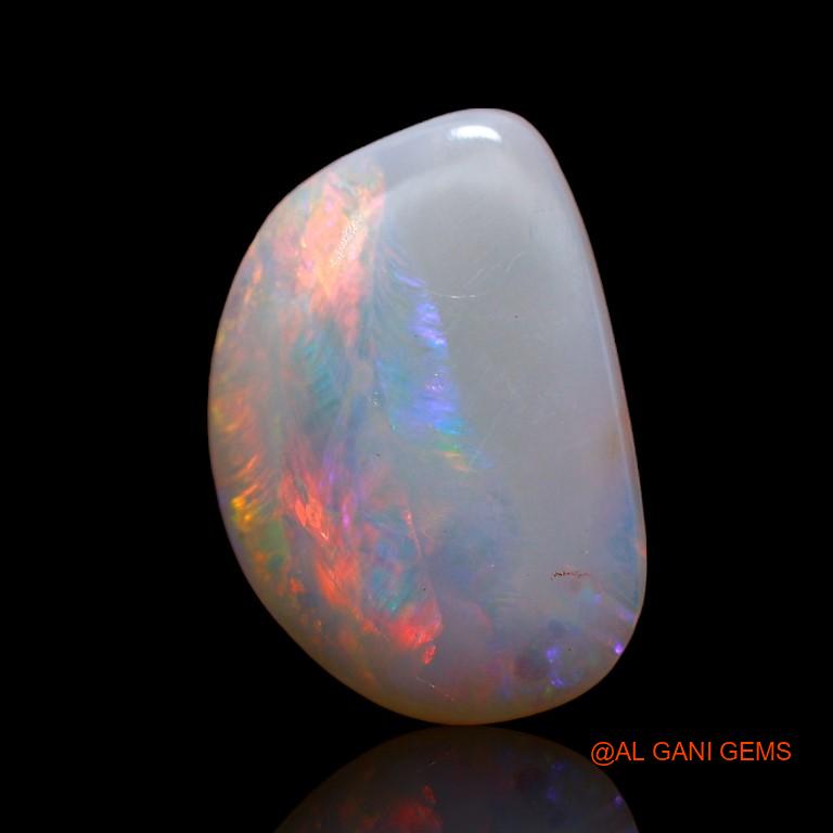 2.70 Cts Natural Australian Fire Opal Loose Gemstone Fancy Cabochon 14x10x2 mm A-756