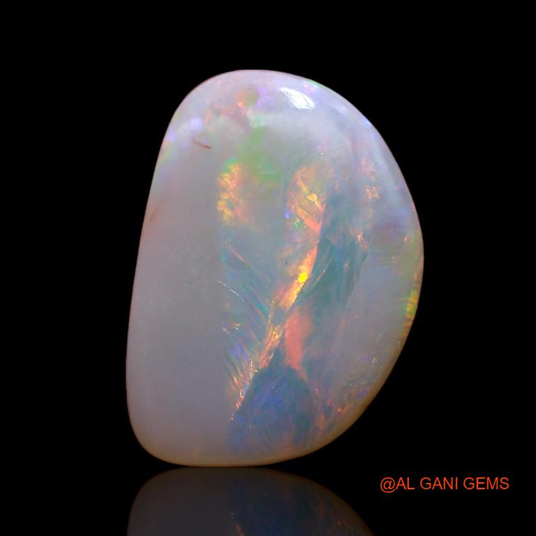 2.70 Cts Natural Australian Fire Opal Loose Gemstone Fancy Cabochon 14x10x2 mm A-756