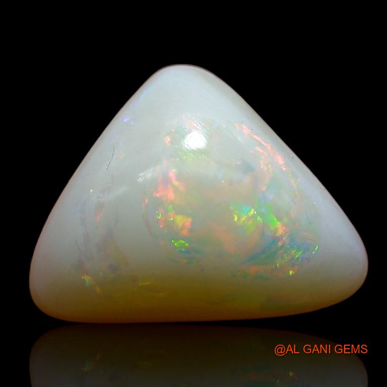 5.40 Cts Unheated Australian Fire Opal Loose Gemstone Trillion Cabochon Natural 15x11x6 mm A-757