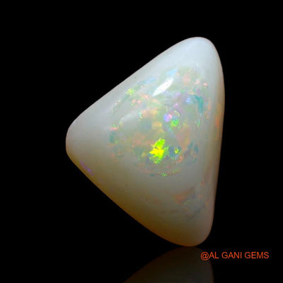 5.40 Cts Unheated Australian Fire Opal Loose Gemstone Trillion Cabochon Natural 15x11x6 mm A-757