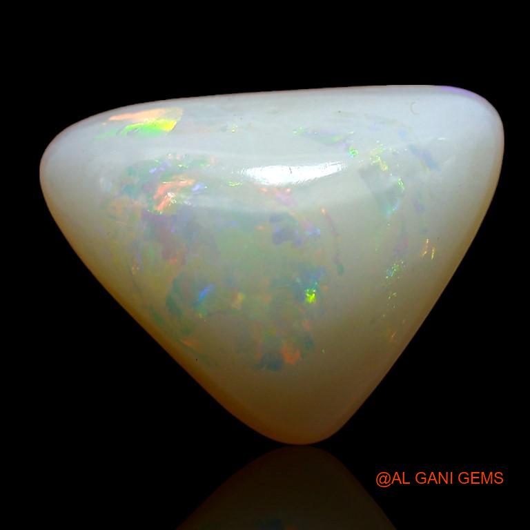 5.40 Cts Unheated Australian Fire Opal Loose Gemstone Trillion Cabochon Natural 15x11x6 mm A-757