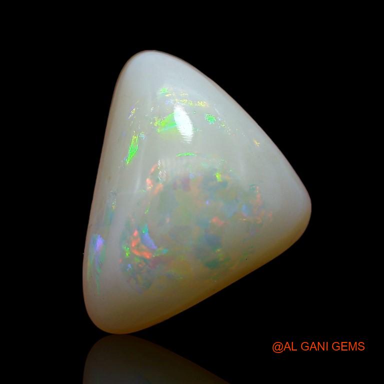 5.40 Cts Unheated Australian Fire Opal Loose Gemstone Trillion Cabochon Natural 15x11x6 mm A-757