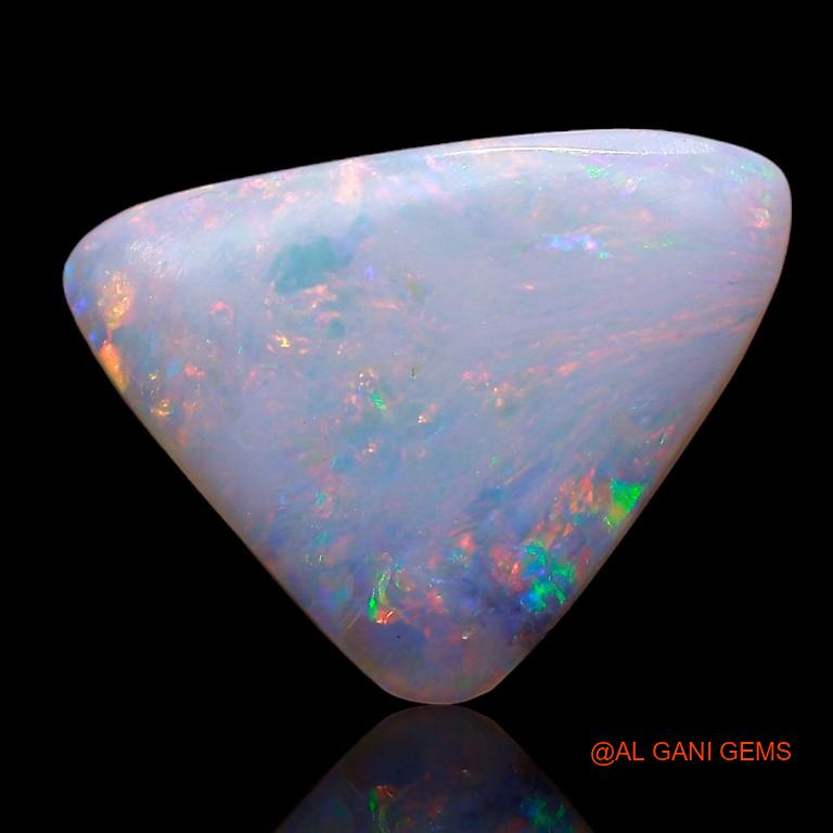 Natural Fire Opal Gemstone 2.15 Cts Loose Trillion Cabochon From Australia 15x11x2 mm A-758