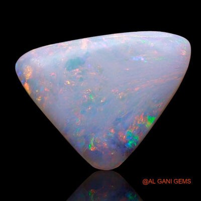 Natural Fire Opal Gemstone 2.15 Cts Loose Trillion Cabochon From Australia 15x11x2 mm A-758