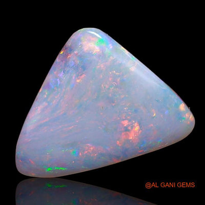 Natural Fire Opal Gemstone 2.15 Cts Loose Trillion Cabochon From Australia 15x11x2 mm A-758