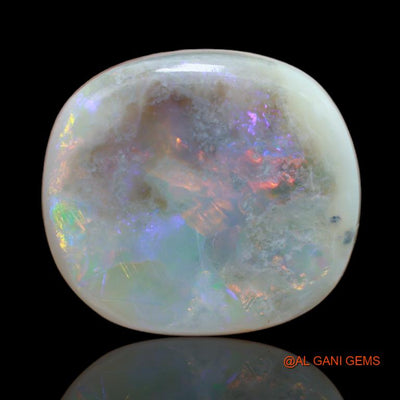 Natural Untreated Fire Opal Loose Gemstone Oval Cabochon From Australia 24.05 Cts 20x18x8 mm A-75