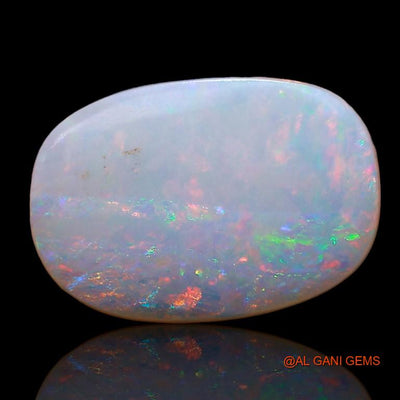 Natural Untreated Fire Opal Loose Gemstone Oval Cabochon From Australia 2.55 Cts 14x9x2 mm A-765