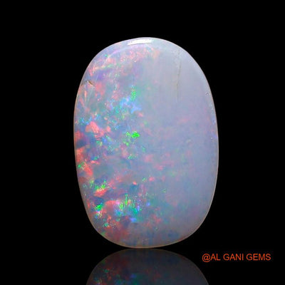 Natural Untreated Fire Opal Loose Gemstone Oval Cabochon From Australia 2.55 Cts 14x9x2 mm A-765